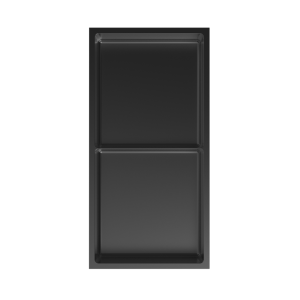 Z - Stainless Steel Metal Niche Black - 12"x 24" - ND600-MB - Double