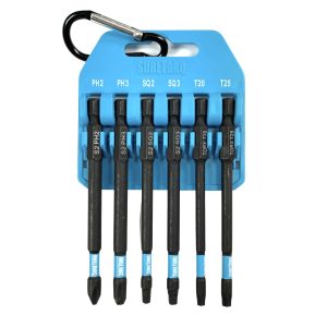 Suretorq - 0803-0600CA - ST 6pcs 89mm PH/SQ/T bits set with clip