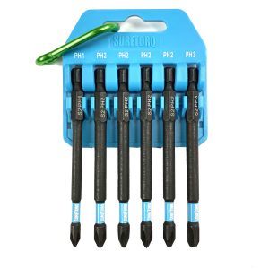 Suretorq - 0813-0690CA - Jeu de 6 embouts PH 89 mm avec clip