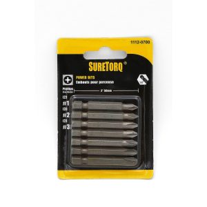Suretorq - 1112-0700 - 7pcs Assorted PH Bit 2 Card