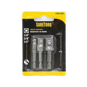 Suretorq - 1182-0301 - 3pcs Socket Adapter 2 Card