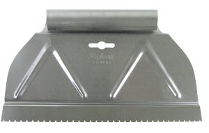 Richard - Épandeur d'adhésif 9" avec encoche en V - 1/16" x 3/64" x 13/64"