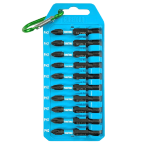 Suretorq - 0812-1002CA - ST 10pcs 50mm PH2 bits set with clip