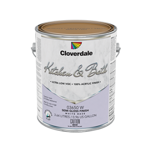 Cloverdale - Cuisine & Bain Base Blanche Semi-Brillante .910L - 03650 W