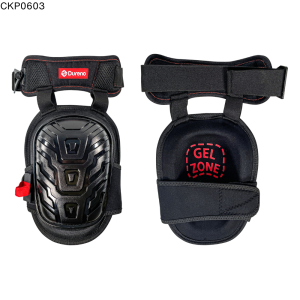 Dureno - Genouillère coque rigide PVC avec mousse PU + sangle néoprène en gel et Velcro - CKP0603