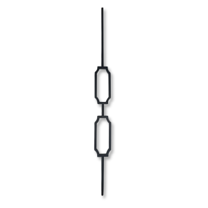 COS - Spindle Iron Matt Bar Double Lantern - COS-DLN058-HMB