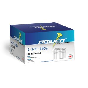 Brad Nails Calibre 16 2 1/2 - QTÉ 2500 - FD16GAB212-2.5M