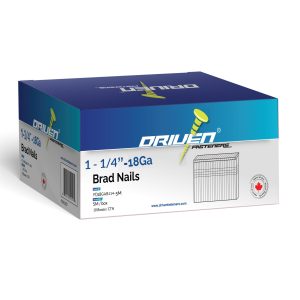 Driven - Brad Nails 18 Gauge 1 1/4 - QTY 5000 - FD18GAB114-5M