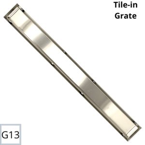 Drain linéaire à membrane bleue G13 à carreler - LIQUIDATION
