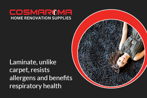 Laminate flooring prevents allergens better than carpet