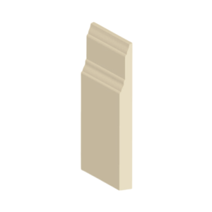 Baseboard Contemporary Step unfinished