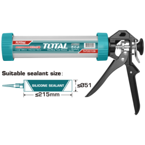 Total - THT20109 - Pistolet à calfeutrer en aluminium de 9"