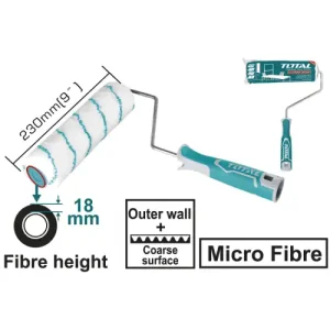 Total - THT8593D - 9" Cylinder brush (Outer wall) Micro Fibre