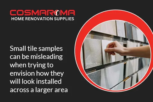 Small tile samples mislead full-area look in Mississauga