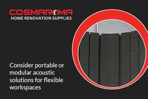 Visual impact of acoustic treatments in high-traffic areas