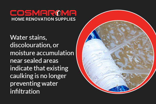 Consider Water Stains or Moisture Issues To Identify If You Need Caulking Services