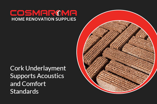 Cork underlayment enhances acoustics and comfort in buildings