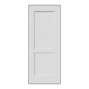20 Minute Primed 2 Panel Shaker Fire Rated Interior Door Pre Machined