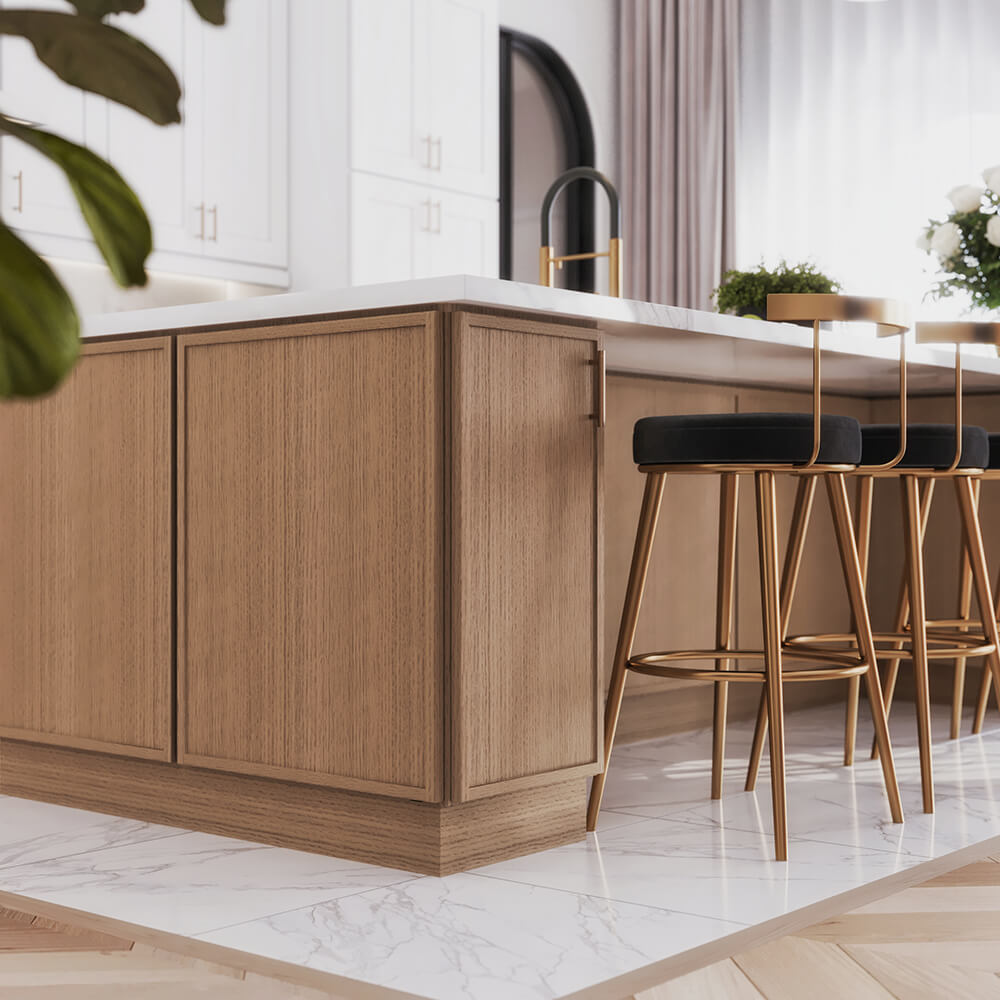 Shaker fin – Naturel + Blanc