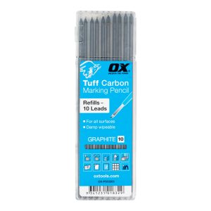 OX Pro Tuff Carbon Pencil Leads – Graphite Lead | 10-Pack