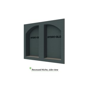 HydroBlok - 32" x 26" Recessed Double Arch Niche - HBRDASN3226