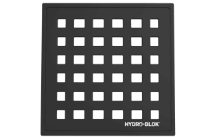 HydroBlok - Classic Strainer and Tray - Matte Black - HBDCBLACK