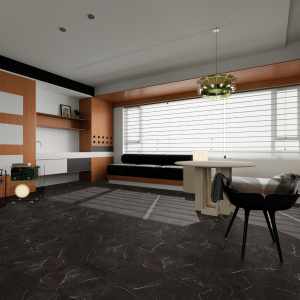 Floorest – 9mm Vinyl Click Tile Look – 18.5inch X 36.5inch – 14.04 Sf/Box – Colour – MASAI