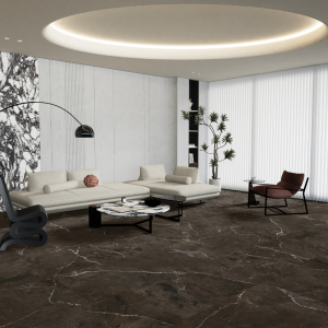 Floorest – 9mm Vinyl Click Tile Look – 18.5inch X 36.5inch – 14.04 Sf/Box – Colour – CHOMA
