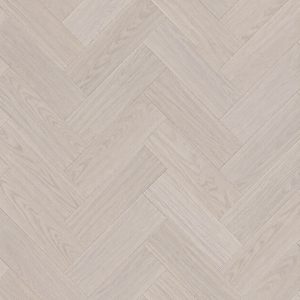 Floorest - 5 x 3/4 chevrons en bois franc d’ingénierie grade AB - 9,85 pi²/boîte - Couleur - WHITE-SAND