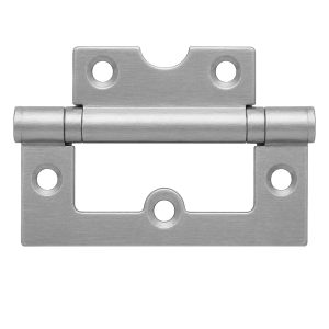 PorteGuard - Ball Bearing Butterfly Door Hinges 3" Silver-2pc