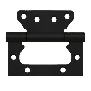 PorteGuard - Ball Bearing Butterfly Door Hinges 4" Black-2pc